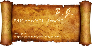 Pánczél Jenő névjegykártya